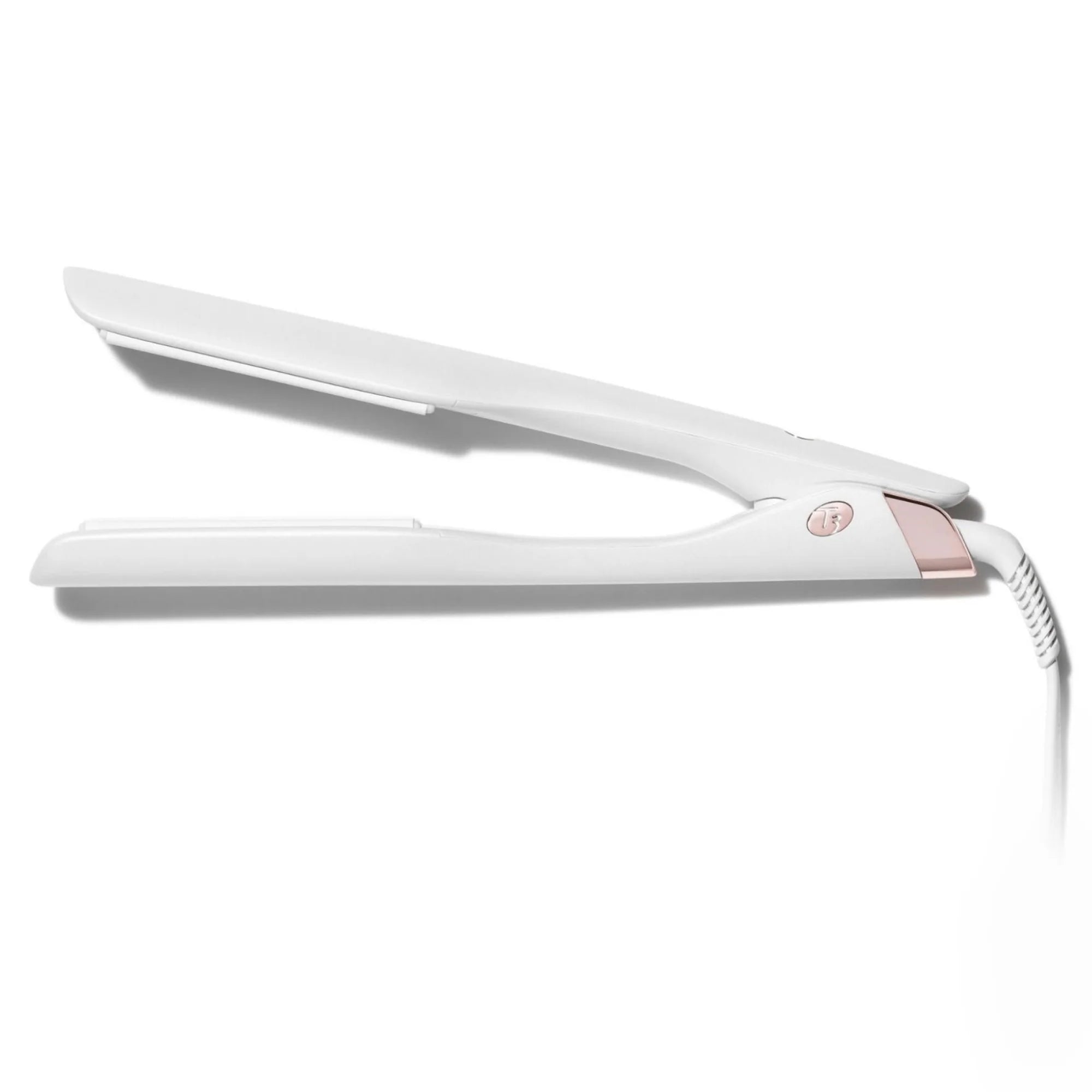 Fer T3 | Fer plat Lucea 1 po 1/2 Blanc et Or Rose