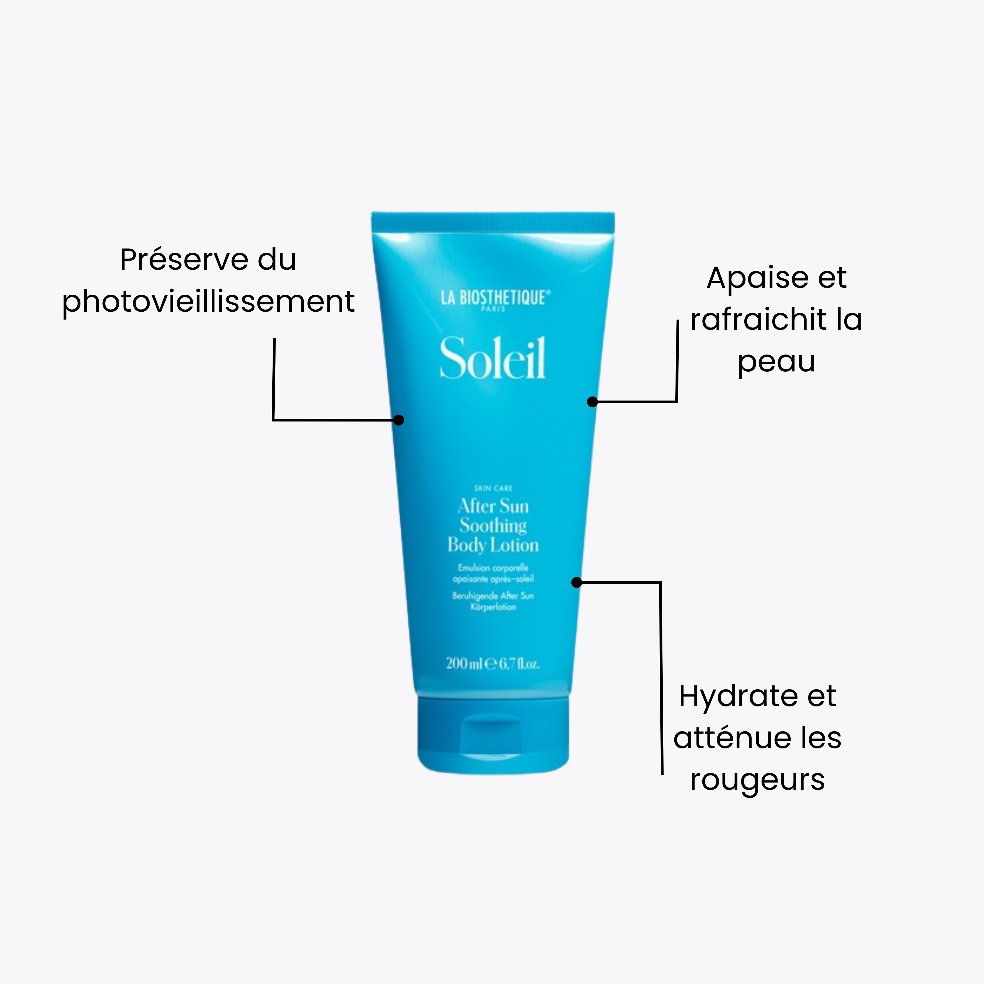 Soleil | Emulsion corporelle apaisante après-soleil | After Sun Soothing Body Lotion
