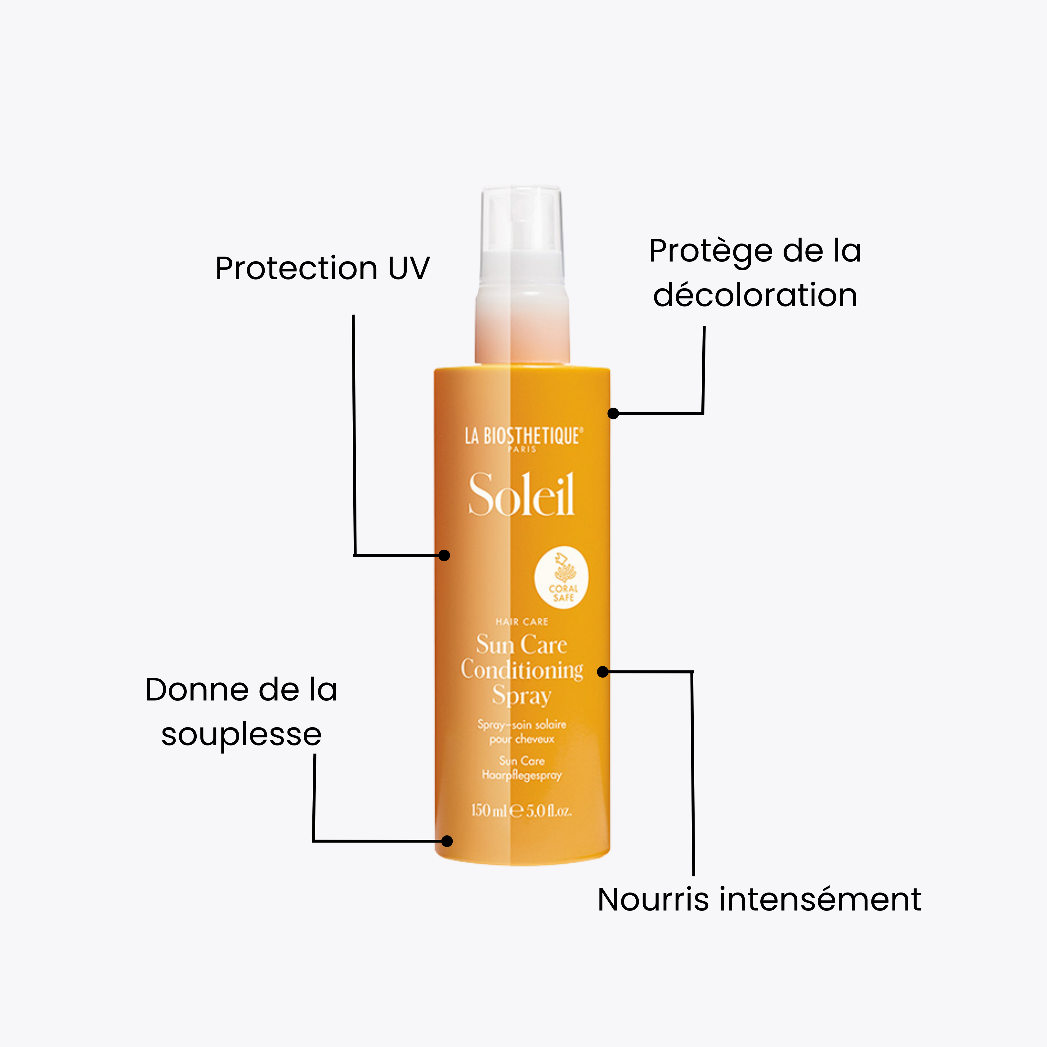 Soleil | Spray-soin solaire pour cheveux | Sun Care Conditionning Spray