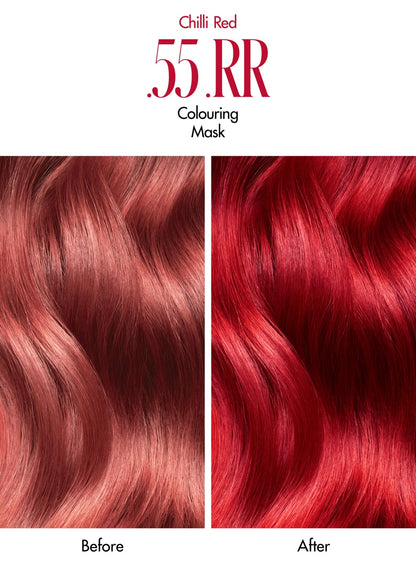 Glam + Color | Masque capillaire colorant .55 RR | Colouring Mask .55 | Chili RED