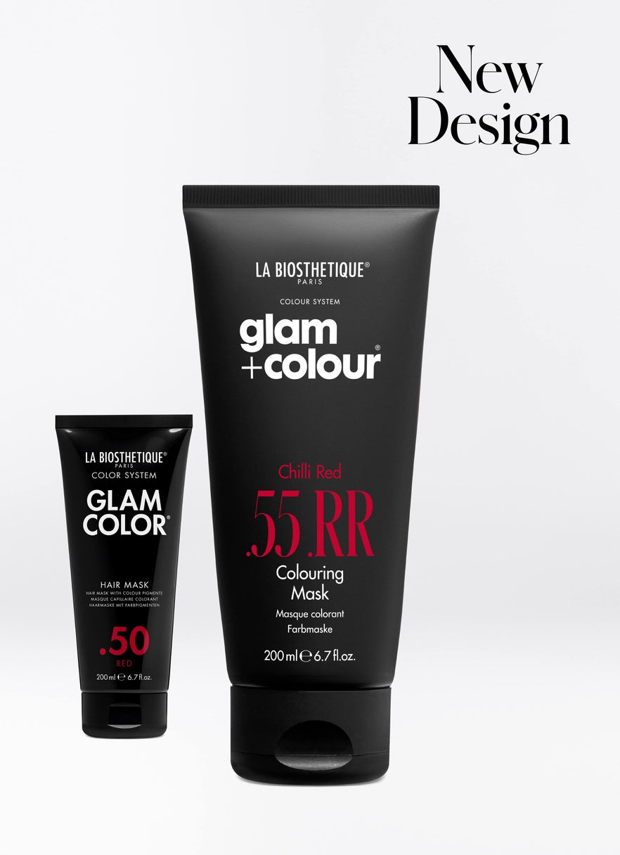Glam + Color | Masque capillaire colorant .55 RR | Colouring Mask .55 | Chili RED