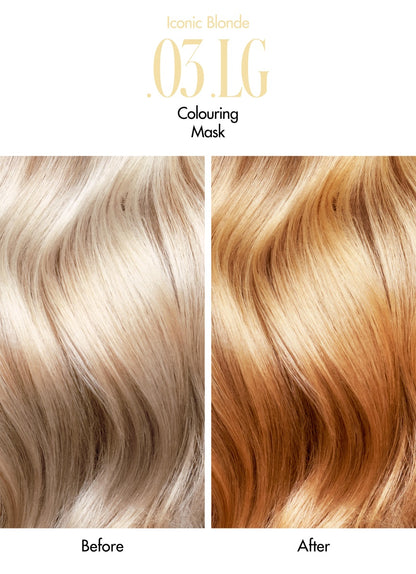 Glam + Color | Masque capillaire colorant .03 LG | Colouring Mask .03 LG | Iconic Blonde