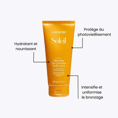 Soleil | Lait corporel hydratant activateur de bronzage | Hydrating Tan Activating Body Lotion