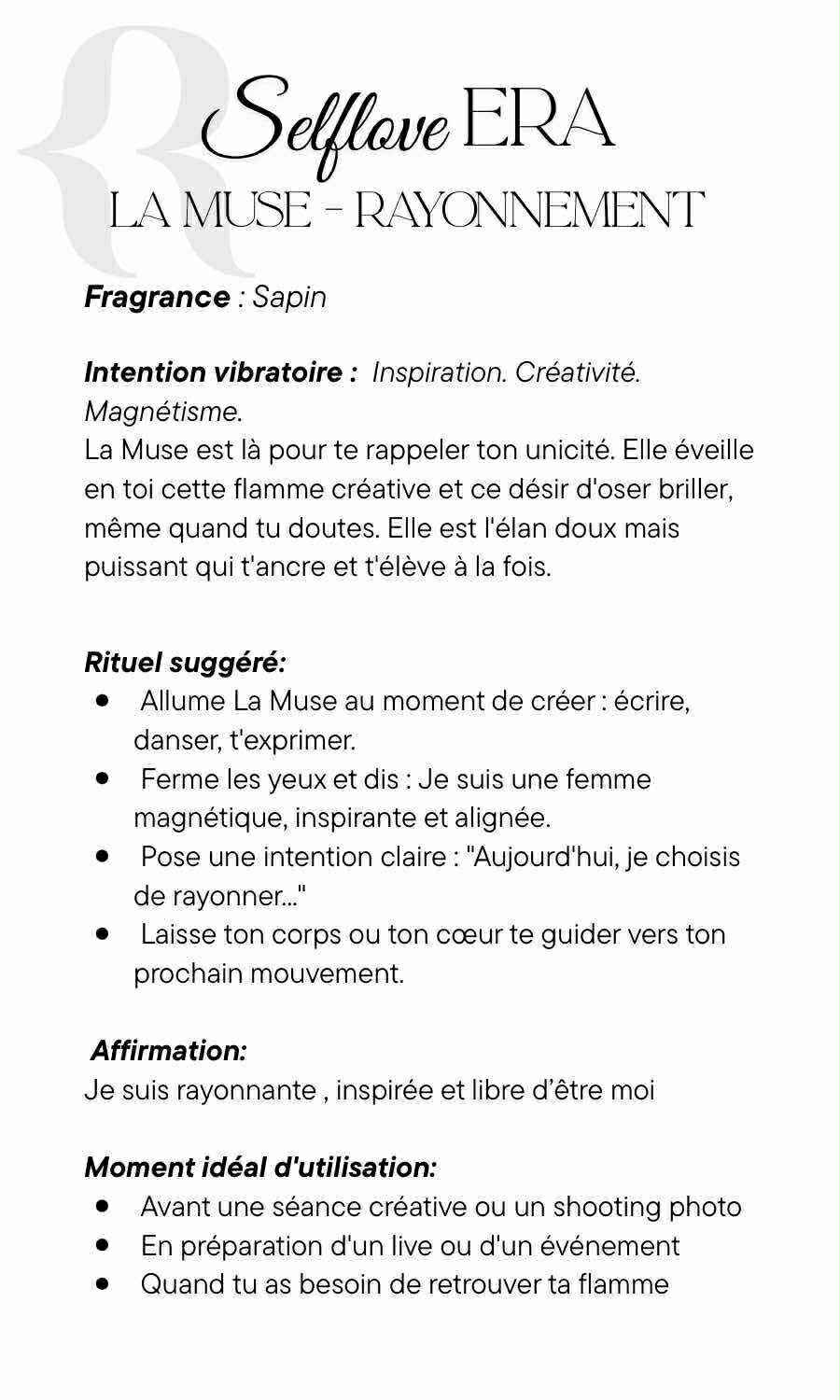 Chandelles SelfLOVE avec intentions